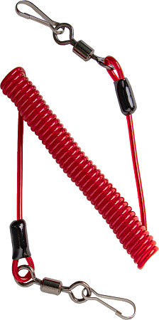 СЗПИ. Спиралевидный привязной шнур с двумя карабинами